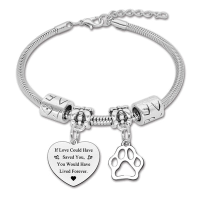 Pet Memorial Bracelet for Women | Dog & Cat Remembrance Gift